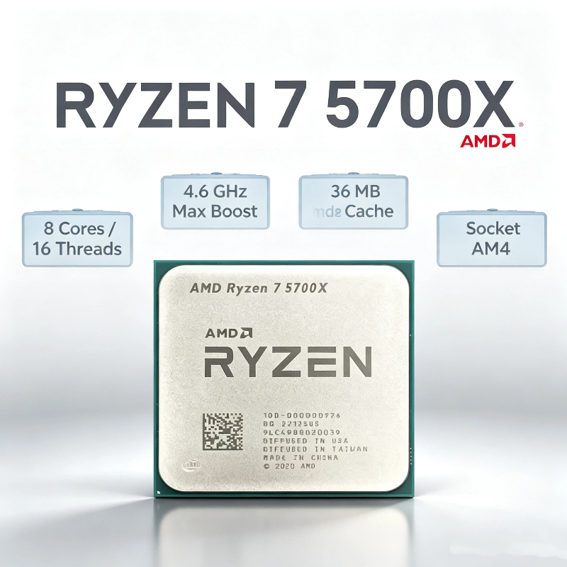 Amd Cpu Ryzen 7 - معالج AMD Ryzen 7 5700X للألعاب،
