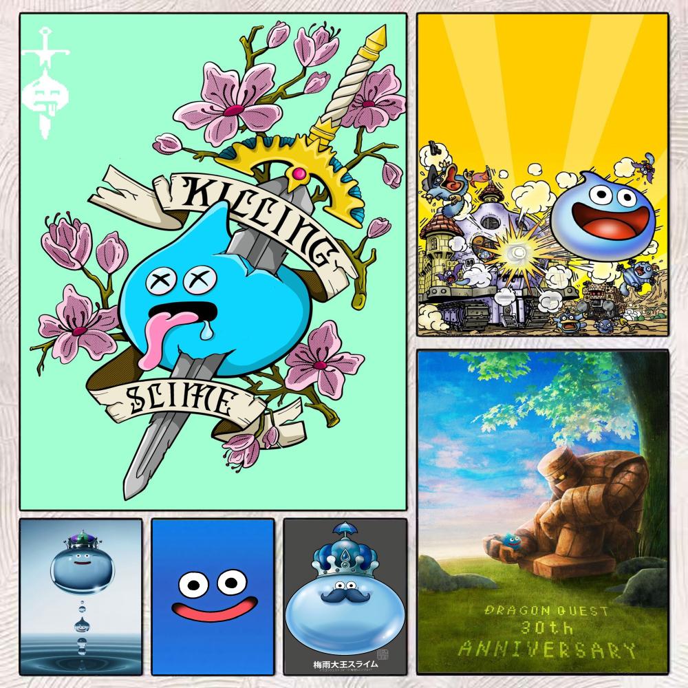 ملصق D-Dragon Quest Slime ملصق - مراجعة Office Quest وسعره