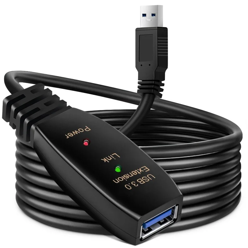 نشط USB 3.0 تمديد كابل 5 متر 1 - مراجعة Usb Extender Active وسعره