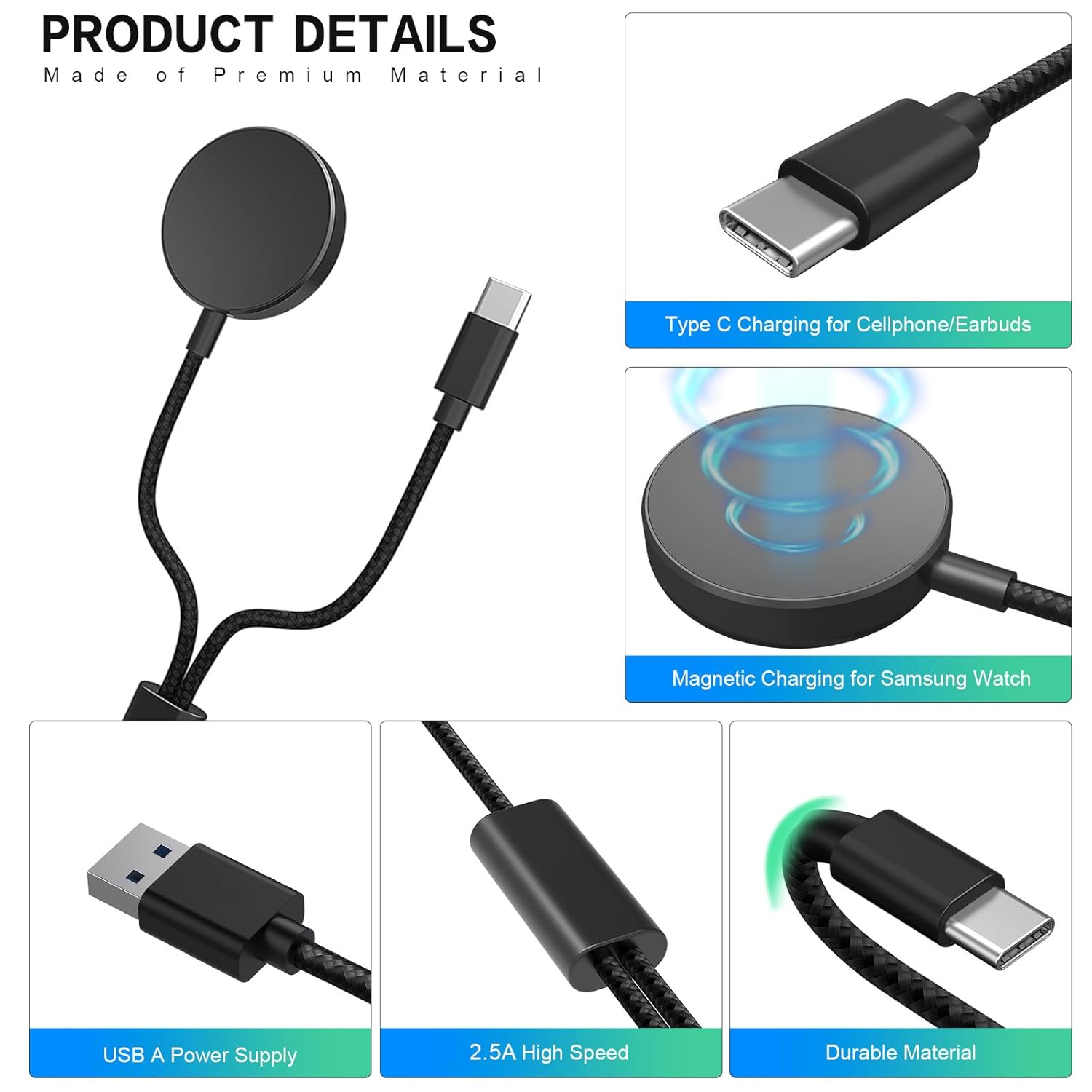 شاحن 2 في 1 لساعة سامسونج جالا - مراجعة Usb Extender Active وسعره
