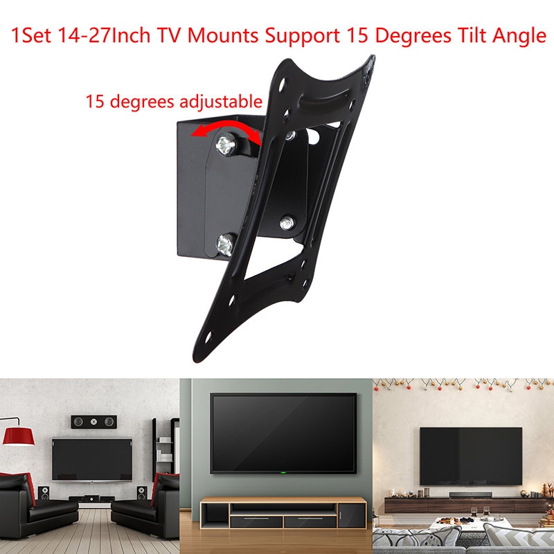 طقم حامل تلفزيون 14-27 بوصة لت - مراجعة Flat Panel Mount Tilt وسعره