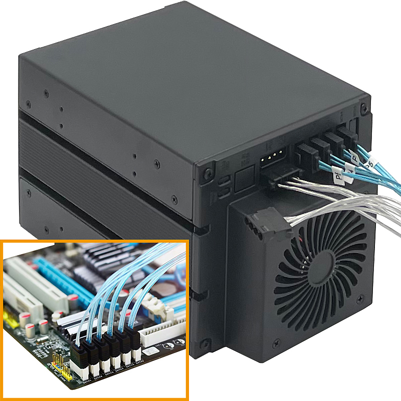 4-Bay الساخن مبادلة القرص الصل - مراجعة Server Rack Shelf وسعره