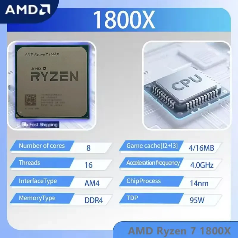 معالج AMD Ryzen 7 1800X CPU R7 - مراجعة Amd Cpu Ryzen 7 وسعره
