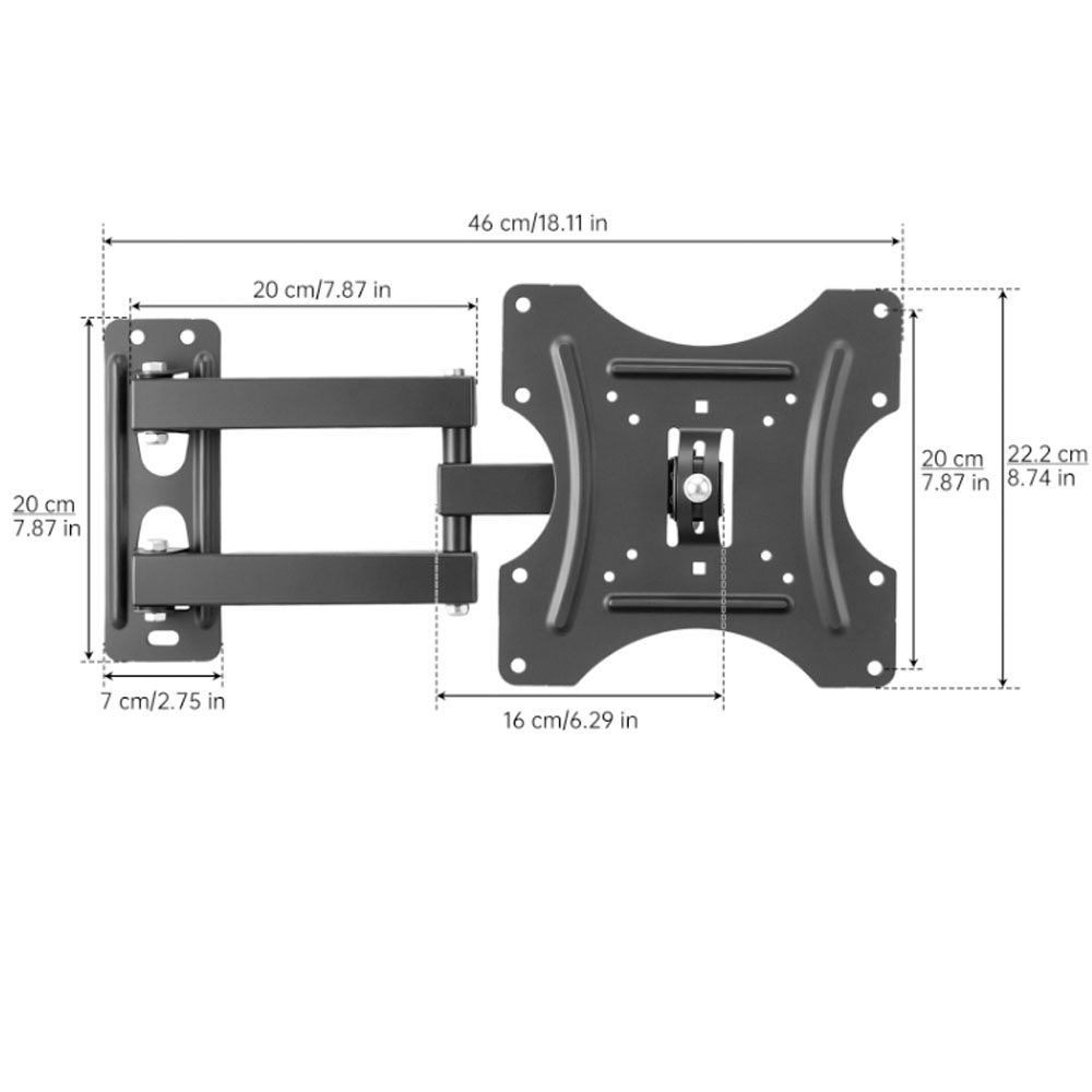 دعامة تثبيت على الحائط للتلفزي - مراجعة Flat Panel Mount Tilt وسعره