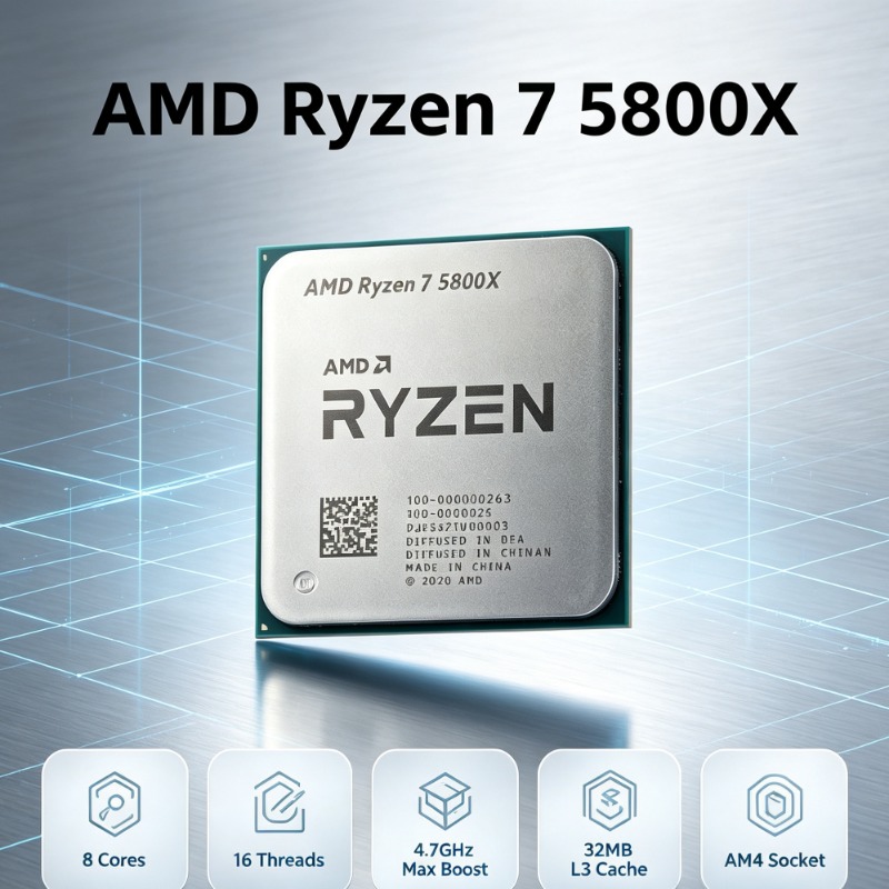 معالج AMD Ryzen 7 5800X لسلسلة - مراجعة Amd Cpu Ryzen 7 وسعره