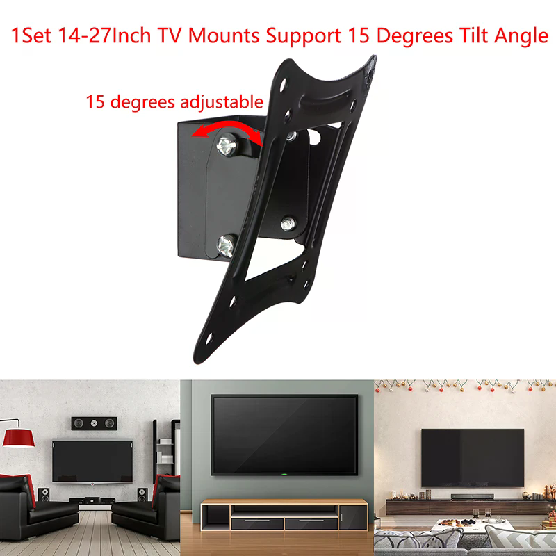 طقم حامل تلفزيون 14-27 بوصة، ح - مراجعة Flat Panel Mount Tilt وسعره